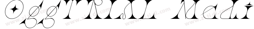 OggTRIAL MediumItali字体转换